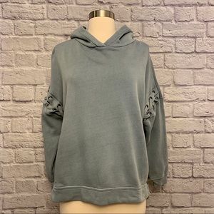 NWT Avocado Pullover Hoodie w/ Sleeve Accent